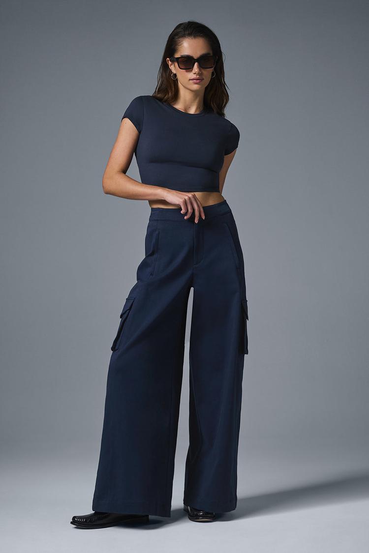 ALOSOFT CROP FINESSE SHORT SLEEVE